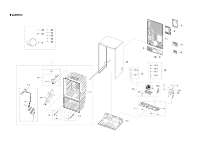 Part Location Diagram of DA60-00368A Samsung Fitting lock sleeve