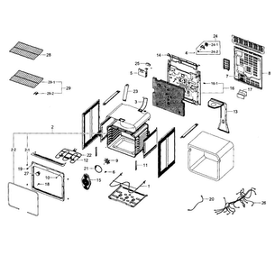 Part Location Diagram of DG97-00123G Samsung Assembly COVER BACK-MAIN;FTQ