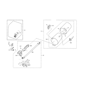 Duct / Burner Diagram and Parts List for DVG45N5300F A3-00 Samsung Dryer