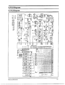 P.c.b Diagram Diagram and Parts List for MW5580W XAA Samsung Microwave