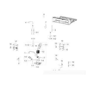 Cycle Diagram and Parts List for RF23J9011SG AA-04 Samsung Refrigerator
