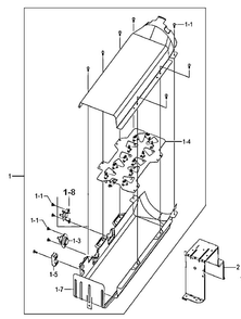 Heater Parts Diagram and Parts List for DV520AEW XAA Samsung Dryer