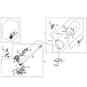 Burner Assembly Diagram and Parts List for DV361GWBEWR A3-01 Samsung Dryer