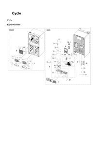Cycle Parts Diagram and Parts List for RF29A9671SG AA-00 Samsung Refrigerator