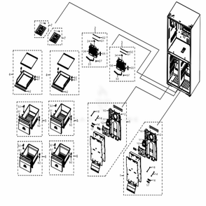 Freezer Diagram and Parts List for RF28N9780SG (AA)(0001) Samsung Refrigerator