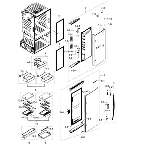 Part Location Diagram of DA61-09964A Samsung Guide