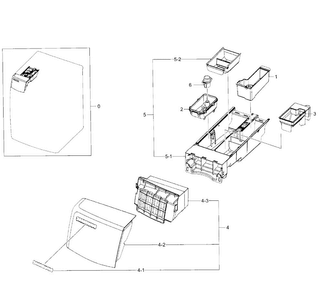 Drawer Diagram and Parts List for WF520ABP XAA-0001 Samsung Washer