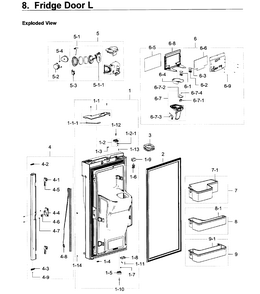 Part Location Diagram of DA97-17722J Samsung French Assembly