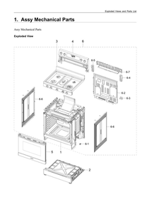 Part Location Diagram of DG94-04085A Samsung Door Assembly