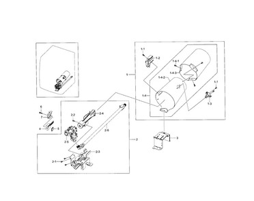 Duct & Burner Diagram and Parts List for DV5471AGW XAA-0002 Samsung Dryer