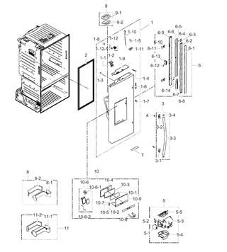 Part Location Diagram of DA63-07682A Samsung Cover Guard-middle Low