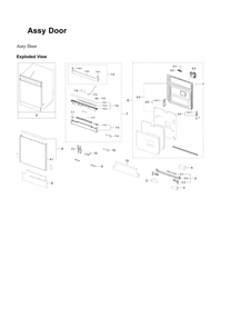 Part Location Diagram of DD97-00607D Samsung Inner Door Assembly
