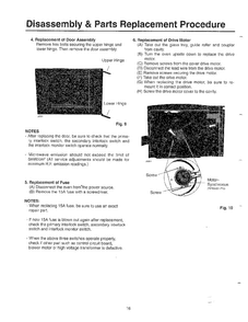 Replacement Procedure Page 2 Diagram and Parts List for MW5620T XAA Samsung Microwave
