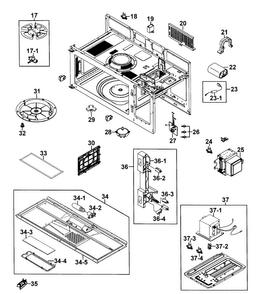 Part Location Diagram of DE97-00679D Samsung Assembly BASE BOTTOM;MAYTAG