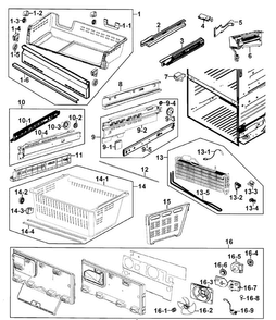 Part Location Diagram of DA63-06894A Samsung Ice Maker Wire Cover