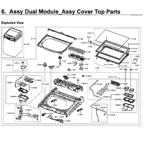 Part Location Diagram of DC63-01432B Samsung Filter Cover