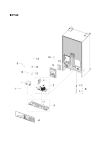Part Location Diagram of DA92-01193D Samsung Main Power Control Board Assembly