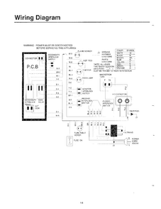 Wiring Diagram Diagram and Parts List for MW5720W XAA Samsung Microwave