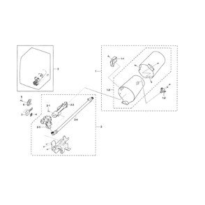 Duct And Burner Diagram and Parts List for DV45K6500GV A3-01 Samsung Dryer