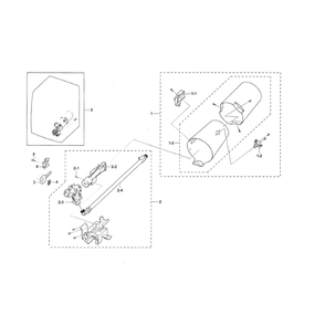 Duct And Burner Diagram and Parts List for DVG45N5300V A3-00 Samsung Dryer
