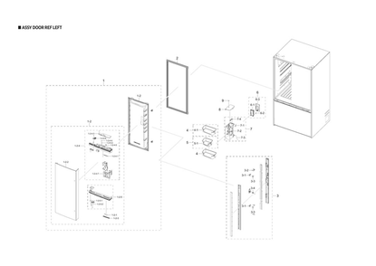 Part Location Diagram of DA61-11871A Samsung Spring