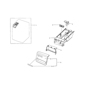 Drawer Diagram and Parts List for WF218ANB XAA-01 Samsung Washer