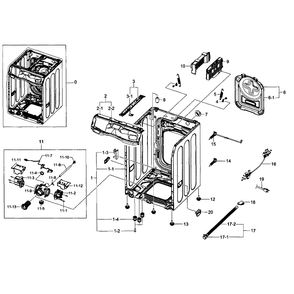 Part Location Diagram of DC63-00830B Samsung COVER-PUMP;COVER-PUMP,PP
