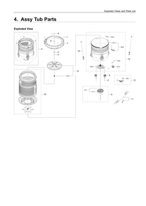 Part Location Diagram of DC90-27205A Samsung Spin Basket Assembly