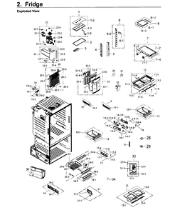 Part Location Diagram of DA99-03429J Samsung Label-hand
