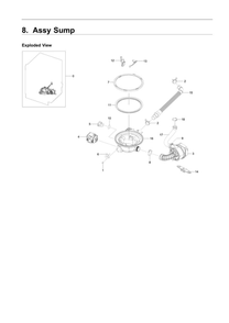 Part Location Diagram of DD61-00653A Samsung Hose Bracket