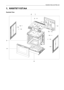 Part Location Diagram of DG94-03595C Samsung Door Module Assembly