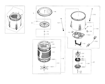 Part Location Diagram of DC66-00777A Samsung Washer Pulsator Cap