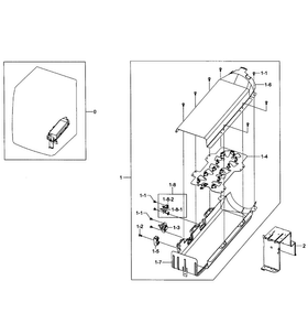 Heater Assy Diagram and Parts List for DV455EVGSWR AA-000F Samsung Dryer
