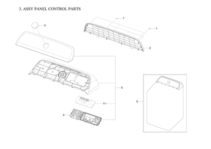 Part Location Diagram of DC92-03076E Samsung Power Control Board Assembly