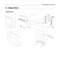 Part Location Diagram of DD97-00609C Samsung Touchpad Control Panel Assembly