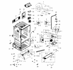 Part Location Diagram of DA96-01044A Samsung Assembly WIRE HARNESS-SUB;AL