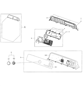 Part Location Diagram of DC64-02764F Samsung Inlay panel