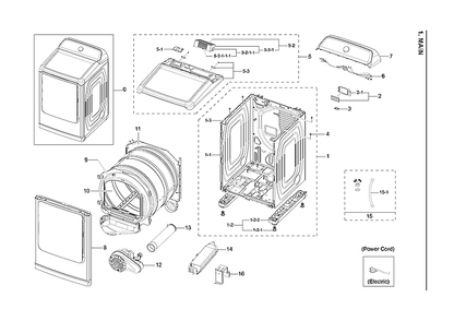 Part Location Diagram of DC61-04924G Samsung Smg Part