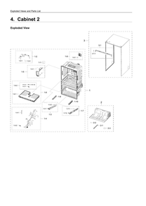 Cabinet 2 Diagram and Parts List for RF23M8070DT AA-00 Samsung Refrigerator