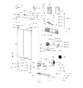 Part Location Diagram of DA92-00634A Samsung Electronic Control Board