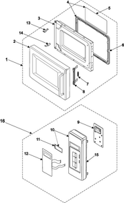 Part Location Diagram of DE67-40179A Samsung WINDOW-DISPLAY;-,SAN,T2.
