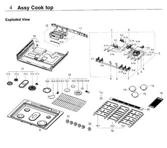 Part Location Diagram of DG98-01112A Samsung Packing-gr