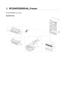Freezer Parts Diagram and Parts List for RF22NPEDBSR AA-05 Samsung Refrigerator