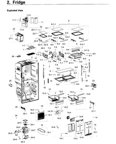 Refrigerator Diagram and Parts List for RF23J9011SG AA-0002 Samsung Refrigerator