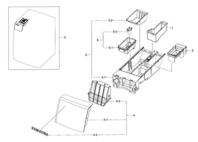 Drawer Diagram and Parts List for WF395BTPARA A2-0000 Samsung Washer