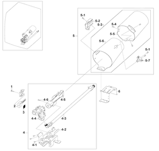 Heater Assy Diagram and Parts List for DV520AGP XAA-0004 Samsung Dryer
