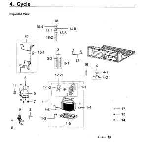 Compressor Diagram and Parts List for RF22M9581SR AA-0000 Samsung Refrigerator