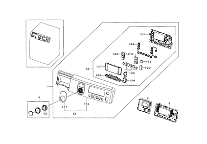 Part Location Diagram of DC63-00867A Samsung Cover-button