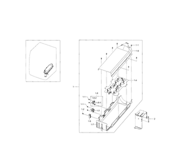 Duct Heater Diagram and Parts List for DV5471AEP XAA-0000 Samsung Dryer