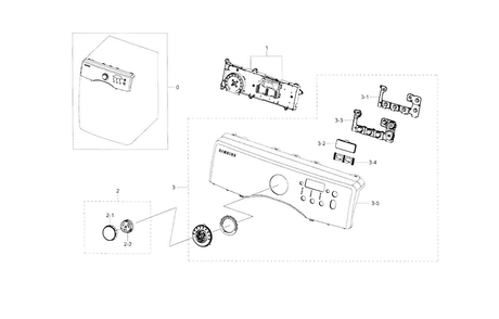 Part Location Diagram of DC64-02659A Samsung Button